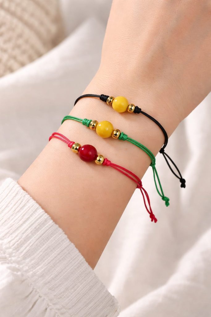 Adjustable Gold Circle Charm Friendship Bracelets 3pcs, Multi-Colour String, Are you looking for bracelet ideas or styles