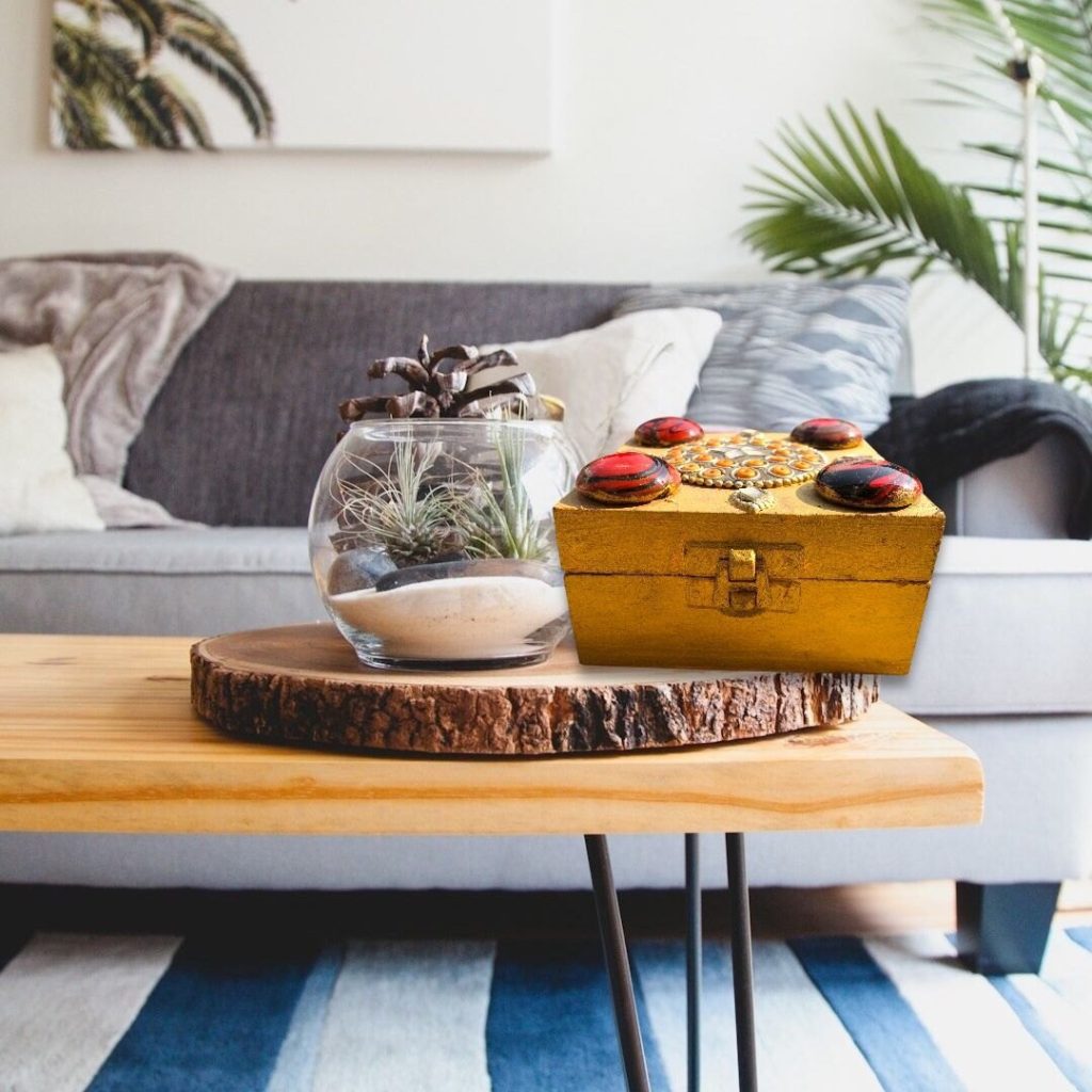 Durability: Wood is sturdy and long-lasting. Timeless Design: Matches almost any room décor. Customizable: Can be engraved, painted, or inlaid with decorative stones or resin. Eco-Friendly Options: Using sustainable wood or bamboo reduces environmental impact.